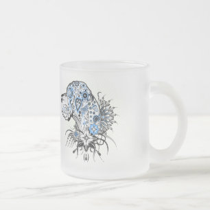 Blackheart Great Dane Frosted Glass Coffee Mug