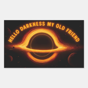 Blackhole Interstellar Conversation Rectangular Sticker