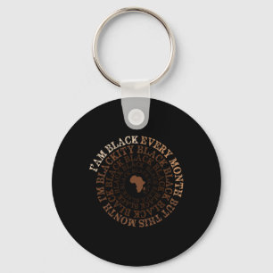 Blackity Black Black Black History Month Celebrati Key Ring