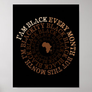 Blackity Black Black Black History Month Celebrati Poster