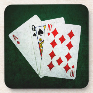 Blackjack 21 point - Ace, Queen, Ten Coaster