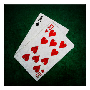 Blackjack 21 point - Ace, Ten Poster