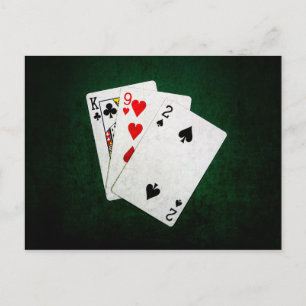 Blackjack 21 point - King, Nine, Two Postcard