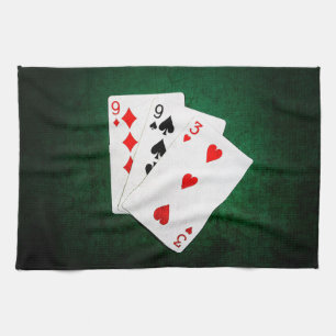 Blackjack 21 point - Nine, Nine, Three Tea Towel