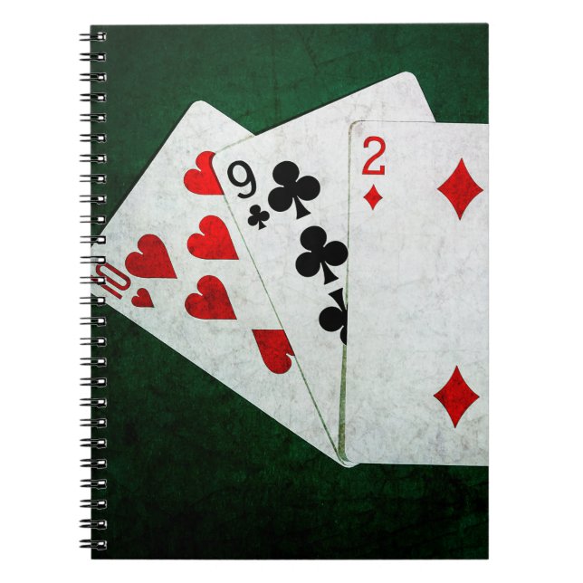 Blackjack 21 point - Ten, Nine, Two Spiral Notebook (Front)