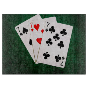 Blackjack 21 - Seven, Seven, Seven Cutting Board