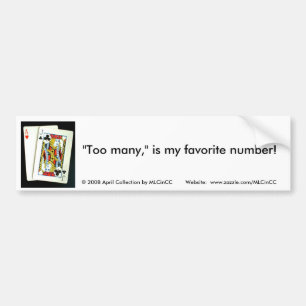Blackjack Bumper Sticker