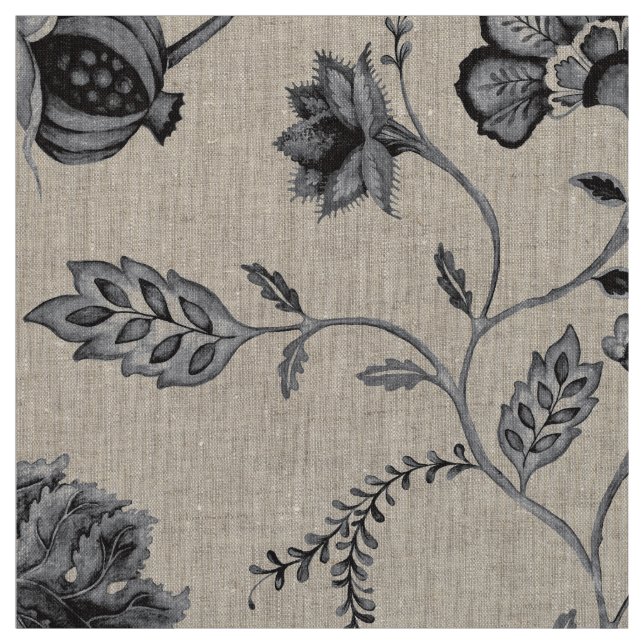 BlackJack Floral Fabric (Swatch)