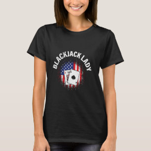 BLACKJACK LADY Casino Blackjack Lovers Blackjack M T-Shirt