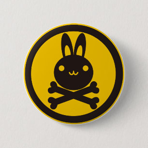 BlackJack(Rabbit) 6 Cm Round Badge