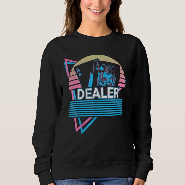 Blackjack Retro Dealer Sweatshirt (Front)