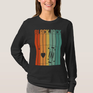 Blackjack Retro Vintage 70s Gambling Casino Blackj T-Shirt
