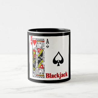 Blackjack Two-Tone Coffee Mug