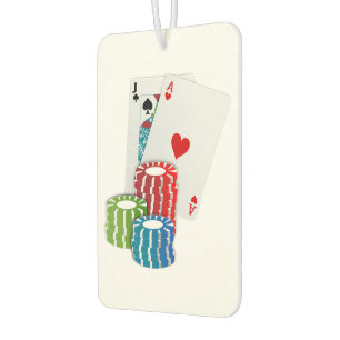 Blackjack with Poker Chips Car Air Freshener