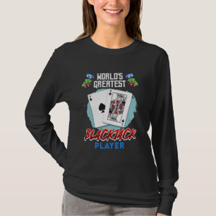 Blackjack WORLD'S GREATEST BLACKJACK PLAYER Vintag T-Shirt