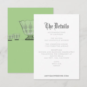 Blackletter Wedding Details Enclosure Card