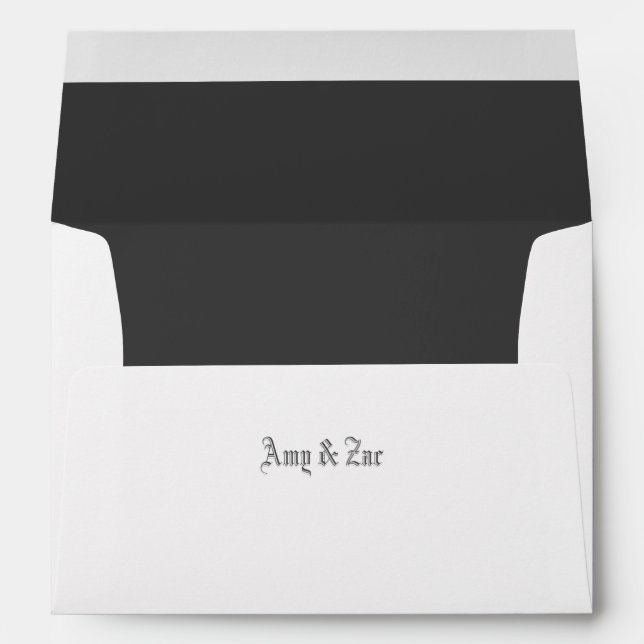 Blackletter Wedding Envelope (Back (Bottom))