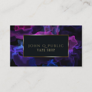 Blacklight Purple Vapour for Vape Shops Business Card