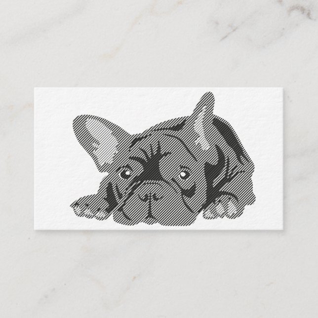 Blackline French Bulldog cards (Front)