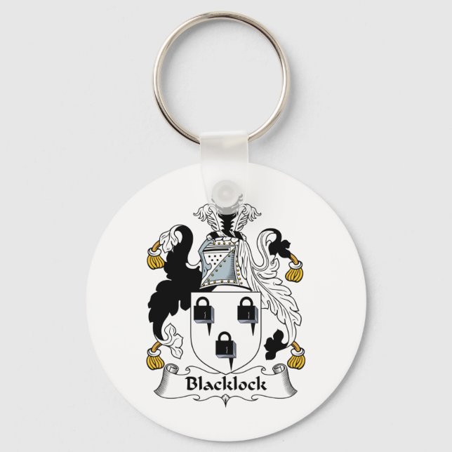 Blacklock Family Crest Key Ring (Front)