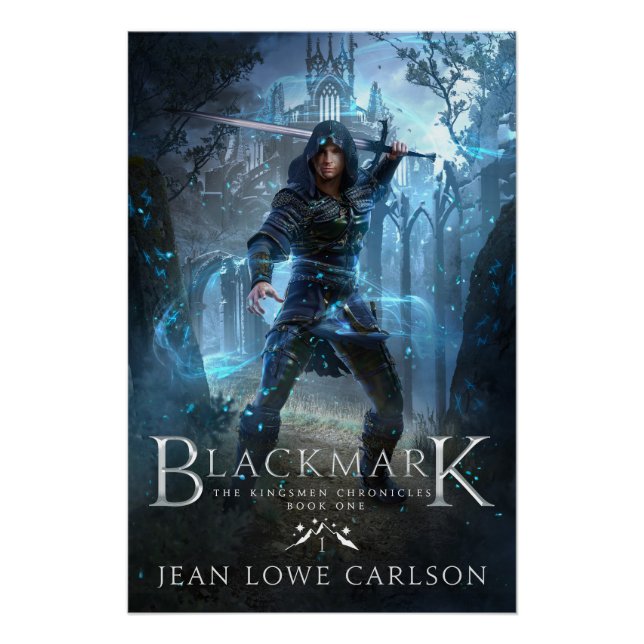 Blackmark Glossy Book Cover Art Poster (Front)