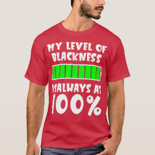 Blackness is 100 Black History Month T-Shirt