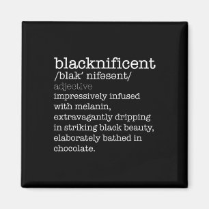 Blacknificent Dictionary Black History Month Meme  Magnet
