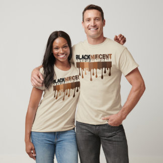BLACKNIFICENT Melanin Drip Shades Empowerment Gift T-Shirt