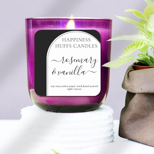 Blackout Minimal Script Candle Label Sticker (Creator Uploaded)