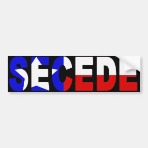 Blackout Texas SECEDE bumper sticker