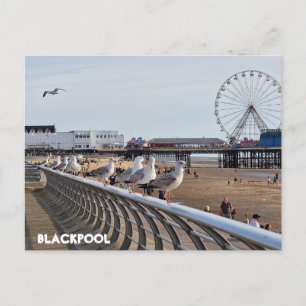 Blackpool Beach Postcard