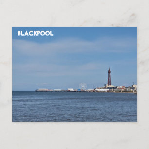 Blackpool Beach Postcard
