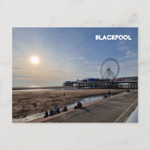 Blackpool Beach Postcard