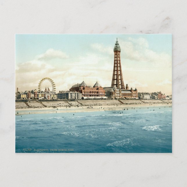 Blackpool from North Pier c.1895 Postcard (Front)