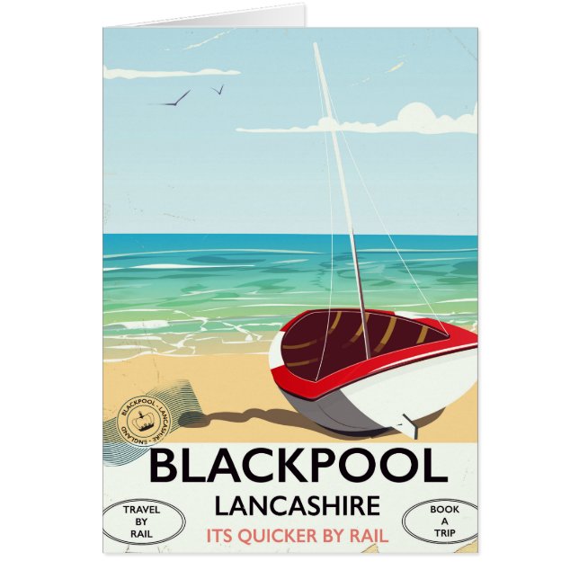 Blackpool,lancashire, rail poster (Front)