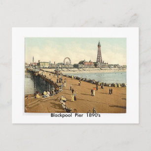 Blackpool  Pier  1890's Postcard