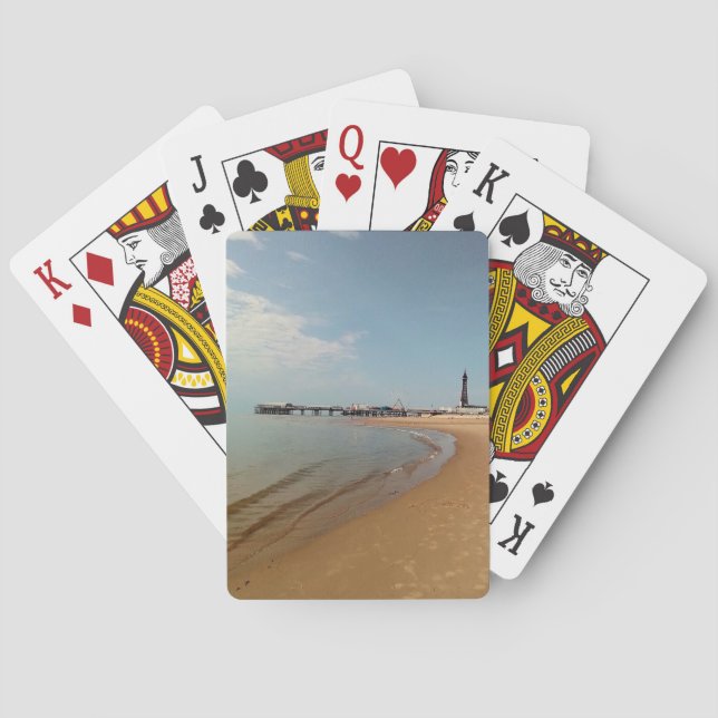 Blackpool sea playing cards (Back)