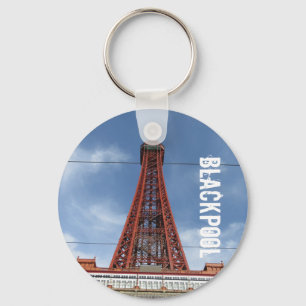 Blackpool Tower And Day Sky  Key Ring