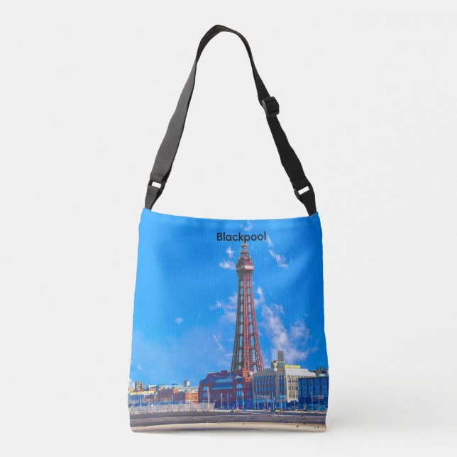 Blackpool Tower Crossbody Bag (Back)
