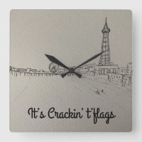 Blackpool Tower It’s Cracking Flags  original art 