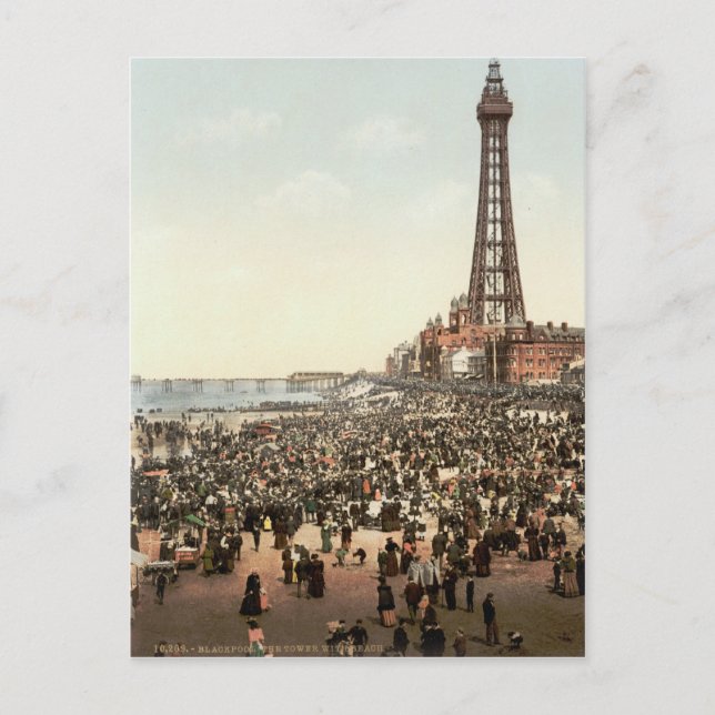 Blackpool Tower, Lancashire, England, c.1895 Postcard (Front)