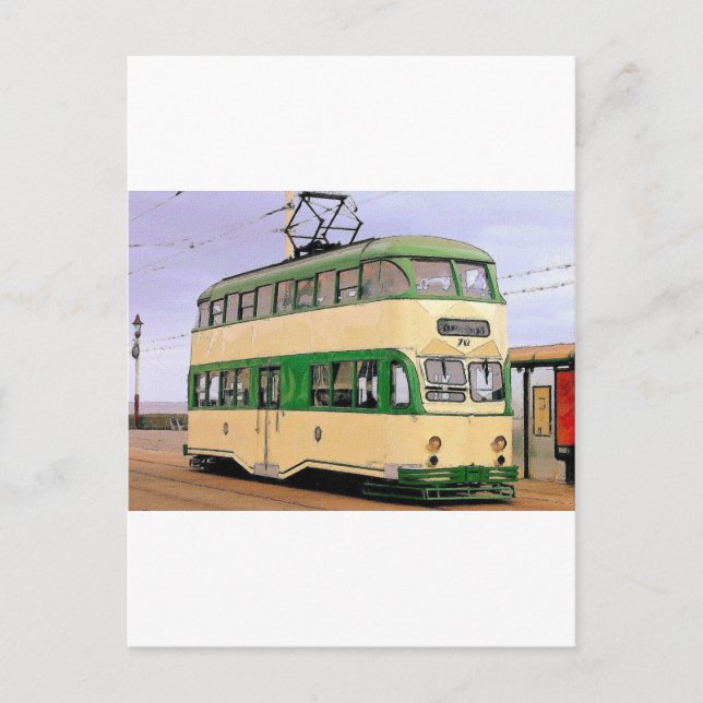 Blackpool Tram Postcard (Front)