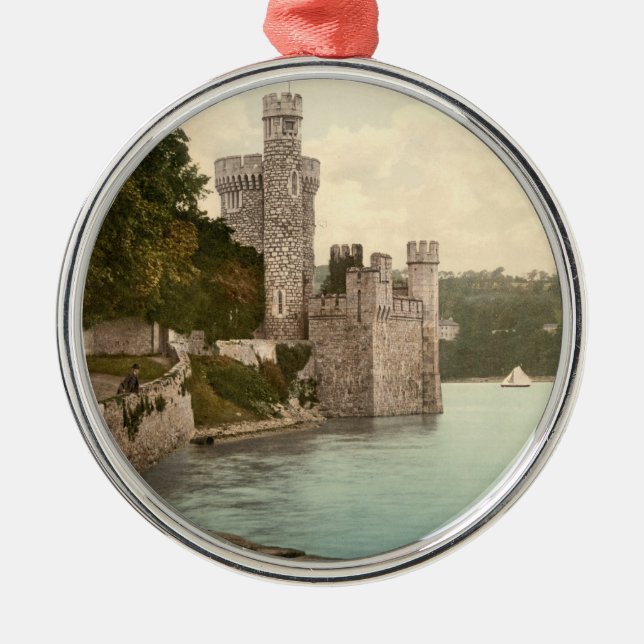 Blackrock Castle Cork Ireland Metal Tree Decoration (Front)