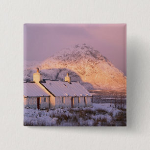 Blackrock Cottage, Glencoe, Highlands, Scotland 2 15 Cm Square Badge
