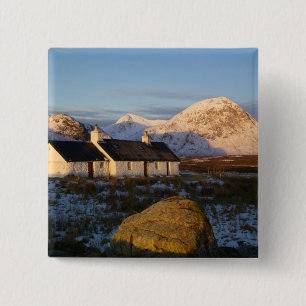 Blackrock Cottage, Glencoe, Highlands, Scotland 3 15 Cm Square Badge
