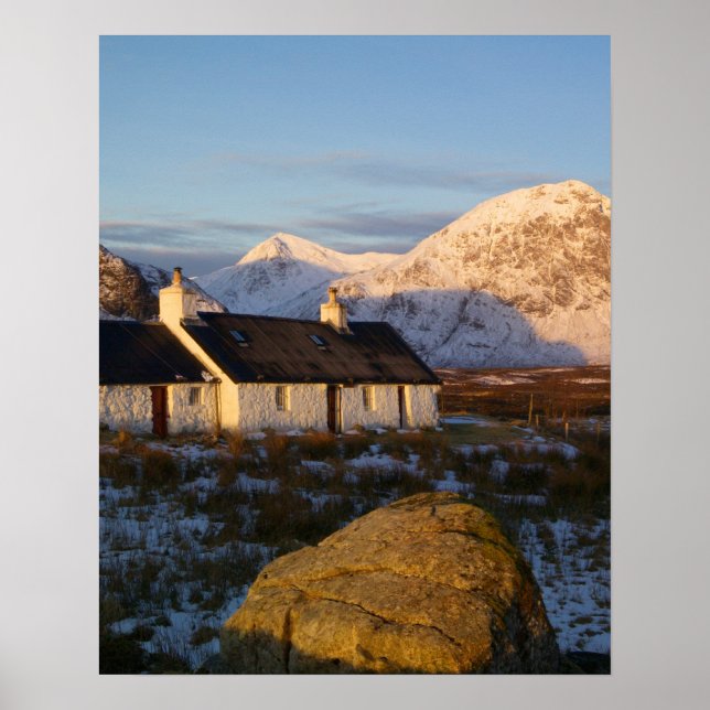 Blackrock Cottage, Glencoe, Highlands, Scotland 3 Poster (Front)