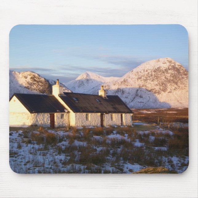 Blackrock Cottage, Glencoe, Highlands, Scotland Mouse Pad (Front)
