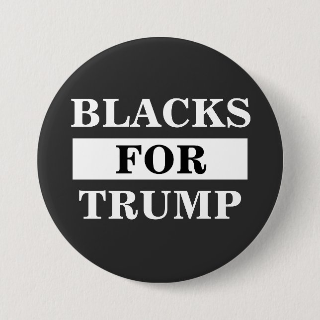 Blacks For Trump 7.5 Cm Round Badge (Front)