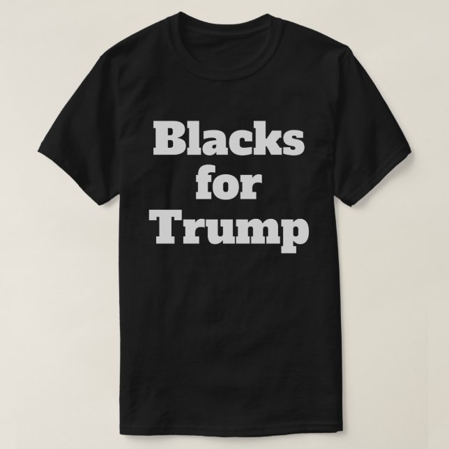 Blacks for Trump T-Shirt (Design Front)