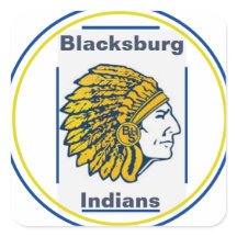  Blacksburg high School Indian Mascot